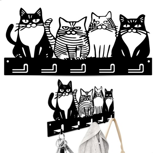 Porte clés mural crochets - mural, 5