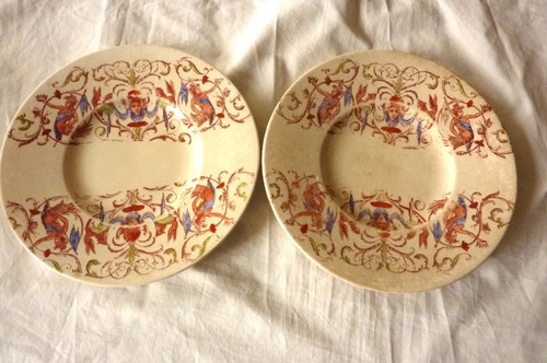 Assiettes anciennes beau - 2,