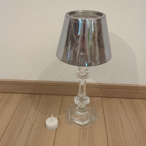 Bougeoir cristal feu - en,