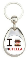 I love nutella 1 j'aime gros pot blanc chocolat cuisine Porte clé en métal