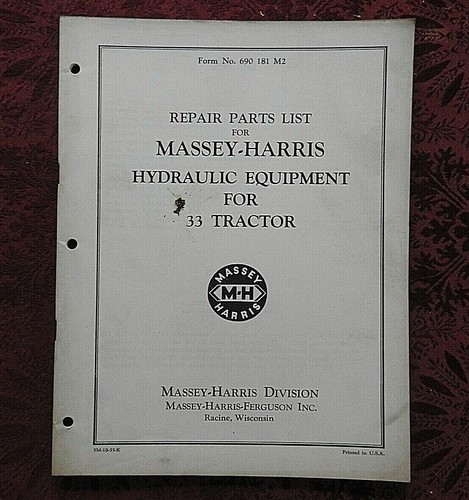 Original 1952 massey - original, harris