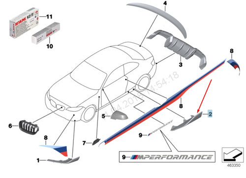 Bmw f87 seuil - bmw, m2