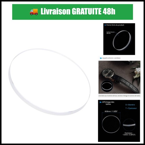 Verre montre cocud 38mm - verre,