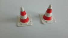 5PLAYMOBIL CHANTIER Lot de 2 cones de signalisation