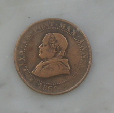 VATICAN PIUS IX 5 CENTI 1866