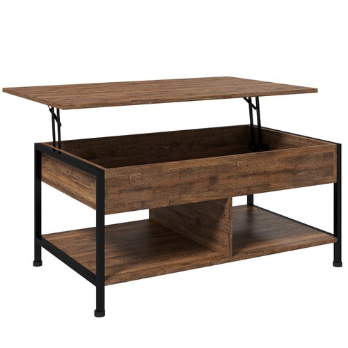 Homcom table basse - basse, relevable