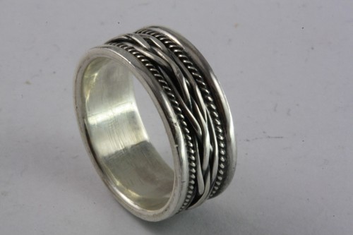 Bague massive biker argent - bague,