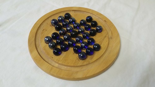 Jeu solitaire bois - solitaire, en