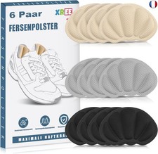 6 Paires Coussinet de Talon, Autocollant Protege Talon Chaussure Cousinette