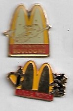 lot de 2 pin's mac donald : st martin boulogne, lille nord