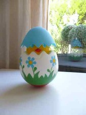 23 ⚜️  Ancien Culbuto Poussin Oeuf Educo Lardy Made In France Vintage 20 Cm