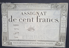 assignat cent francs an III, 1795,  Gibier