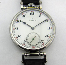 Grande montre-bracelet vintage OMEGA cal.40.6.L.T., cadran émaillé, boîtier...