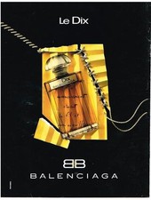 PUBLICITE ADVERTISING  1993  BALENCIAGA    LE DIX parfum