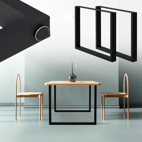 Pieds table en acier - x,