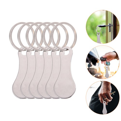 6pcs clés anneaux magasin - ,