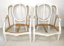 Paire bergères Louis XVI bois