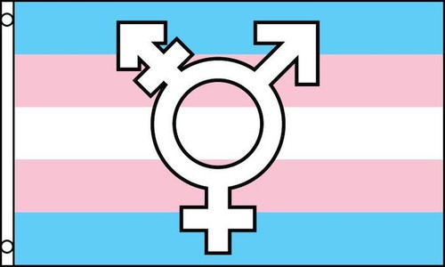 Drapeau transgenre avec - drapeau,