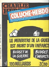 CHARLIE HEBDO N 527 COUVERTURE CABU COLUCHE 1980