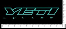 Yeti Cycles 9" x 1.8"  Die Cut
