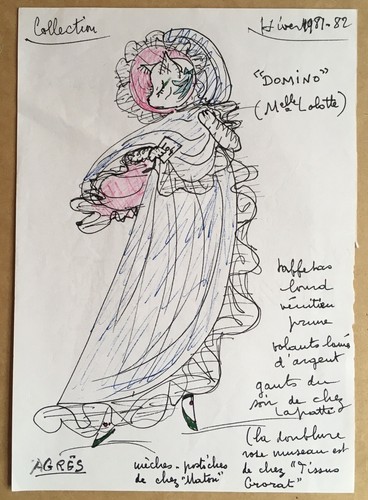 Dessin original encre irène - original,