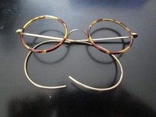 Ancienne Monture de lunettes Lorgnon en métal doré Or ? f signé Chambord