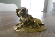 ancien bronze animalier chien