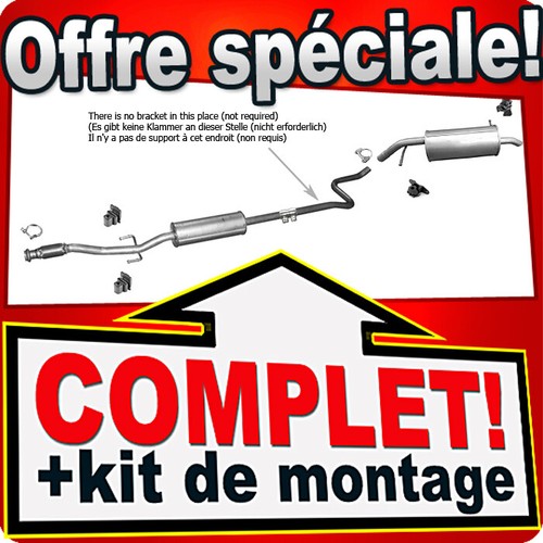 échappement pour peugeot 207 - pour,