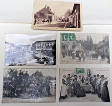 Lot 5 Cartes Postales Anciennes (Années 1900) Militaires + Indre 36 + Berry