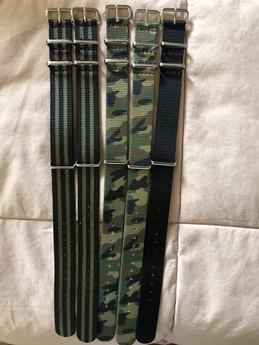 Lot 5 bracelets nato - n°1-,