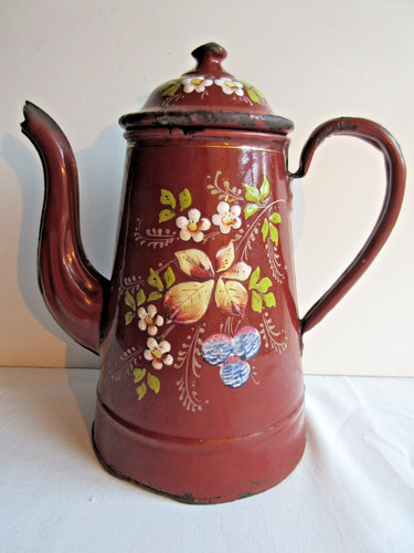 Cafetière tôle émaillée - cafetière,