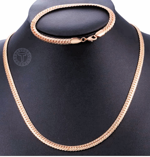 Joli bracelet collier 50 - or,