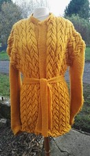 gilet femme laine torsades tricotée mains grande taille torsades 