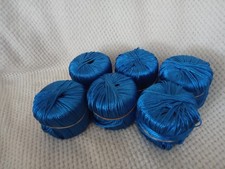 Lot de 6 Pelotes Fantaisies de 50g chacune  (Bleu flashy brillant) - Neuves