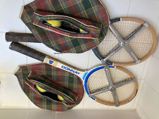 Raquettes de tennis bois Donnay (homme et femme) vintage 1977