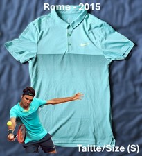 T-Shirt - Roger Federer - Rome - 2015 - Taille/Size (S) (avec défaut)