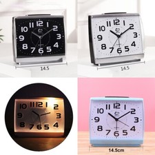 R??veil silencieux sans tique avec chiffres faciles ?? lire et aiguilles lumineu