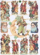 Chromo EF Découpis Père Noël 7314 Decoupage Collage Carterie