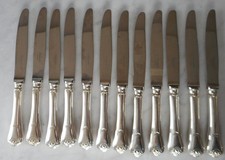 CHRISTOFLE PORT ROYAL 12 couteaux entremet 19.7cm  EXCELLENT ETAT métal argenté