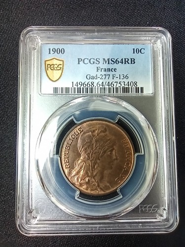 Centimes 1900 dupuis pcgs - centimes,