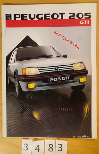 Peugeot 205 gti prospectus - peugeot,