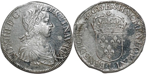 Louis xiv écu - louis, la