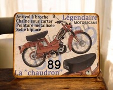 plaque métal vintage