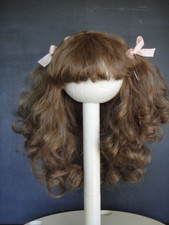PERRUQUE longue pour poupée 100% Cheveux naturels T 12 - 38 cm - Doll  wig 15"HC