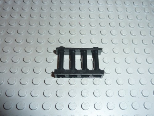Barriere lego black fence ref - black,