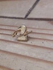 Pin's Pins Pin Enamel 4 Métal DORÉ TÉLÉVISION Française Antenne 2  "a2" 