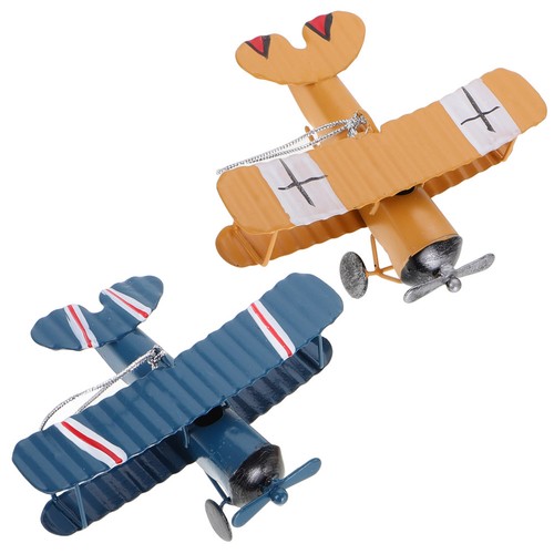 Pcs avion métallique décor - 2,