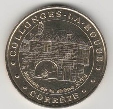 A 2001 TOKEN MEDAILLE MONNAIE DE PARIS -- 19 500 N°1 COLLONGES-LA-ROUGE CORREZE