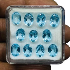 VVS 11 Pièces Naturel Topaze