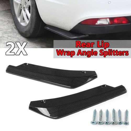 2pcs carbon fiber rear bumper - rear,